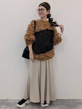 「アイテム（ニット/セーター）」を使った、310lepsim75さん（レディース・163cm・40代）の秋コーディネート