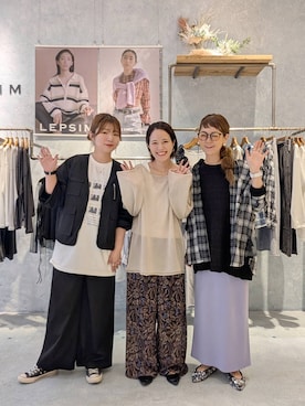 「アイテム（スカート、パープル系）」を使った、310lepsim75さん（レディース・163cm）の春コーディネート