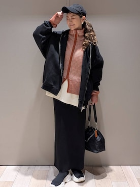 「アイテム（パーカー）」を使った、310lepsim75さん（レディース・163cm・40代）の秋コーディネート