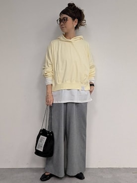 「アイテム（パーカー）」を使った、310lepsim75さん（レディース・163cm）の冬コーディネート