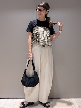 「アイテム（Tシャツ/カットソー）」を使った、310lepsim75さん（レディース・163cm・40代）の夏コーディネート