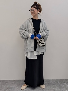 「アイテム（パーカー）」を使った、310lepsim75さん（レディース・163cm）の夏コーディネート