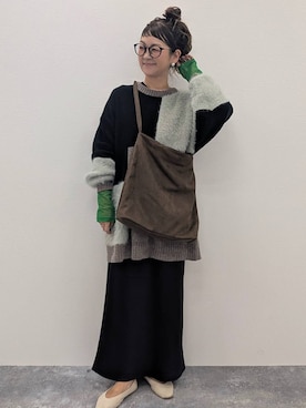 「アイテム（ニット/セーター）」を使った、310lepsim75さん（レディース・163cm・40代）の秋コーディネート
