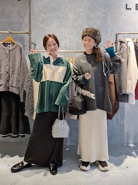 「アイテム（Tシャツ/カットソー、グリーン系）」を使った、310lepsim75さん（レディース・163cm）の冬コーディネート