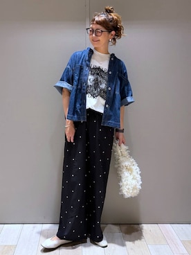 「アイテム（シャツ/ブラウス）」を使った、310lepsim75さん（レディース・163cm・40代）の夏コーディネート