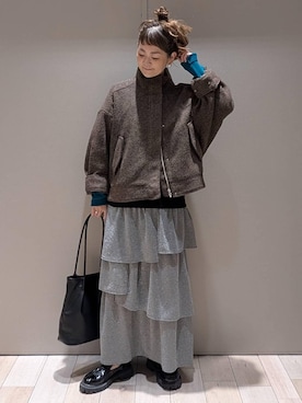 「アイテム（トートバッグ）」を使った、310lepsim75さん（レディース・163cm・40代）の冬コーディネート