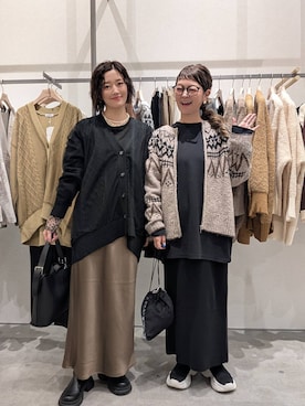 「アイテム（カーディガン/ボレロ）」を使った、310lepsim75さん（レディース・163cm・40代）の秋コーディネート