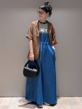 「アイテム（ハンドバッグ）」を使った、310lepsim75さん（レディース・163cm・40代）の夏コーディネート