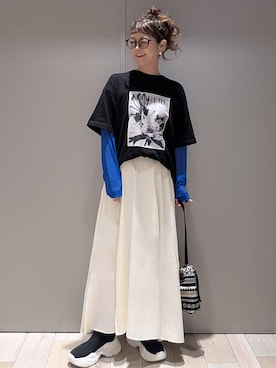 「アイテム（スカート）」を使った、310lepsim75さん（レディース・163cm・40代）の夏コーディネート