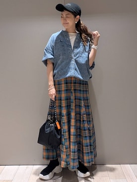 「アイテム（トップス）」を使った、310lepsim75さん（レディース・163cm・40代）の夏コーディネート