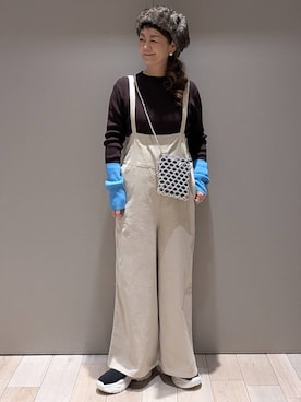 「LEPSIM（レプシィム）のアイテム（ショルダーバッグ）」を使った、310lepsim75さん（レディース・163cm）の冬コーディネート