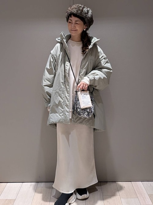 ストレッチサテンスカート　497324