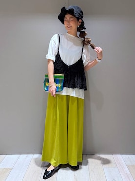 「アイテム（ポーチ）」を使った、310lepsim75さん（レディース・163cm）の春コーディネート