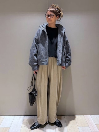 「LEPSIM(レプシィム)のマシュマロベロアバレルパンツ 1066516(その他パンツ)」を使った、310lepsim75さん(レディース・163cm)の秋コーディネート