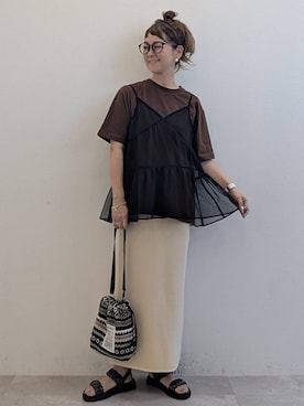 「アイテム（シューズ）」を使った、310lepsim75さん（レディース・163cm・40代）の夏コーディネート