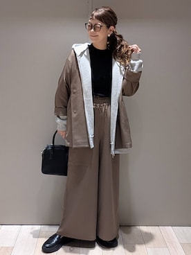 「アイテム（テーラードジャケット）」を使った、310lepsim75さん（レディース・163cm・40代）の秋コーディネート