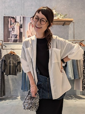 「アイテム（ショルダーバッグ）」を使った、310lepsim75さん（レディース・163cm・40代）の夏コーディネート