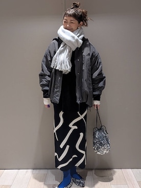 「アイテム（その他アウター）」を使った、310lepsim75さん（レディース・163cm）の秋コーディネート