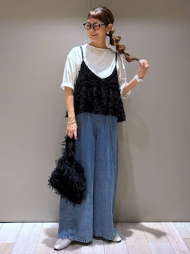 「LEPSIM（レプシィム）のアイテム（デニムパンツ）」を使った、310lepsim75さん（レディース・163cm）の夏コーディネート