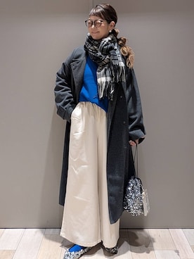「アイテム（ステンカラーコート）」を使った、310lepsim75さん（レディース・163cm）の秋コーディネート