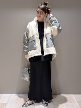 「アイテム（ブルゾン）」を使った、310lepsim75さん（レディース・163cm・40代）の秋コーディネート