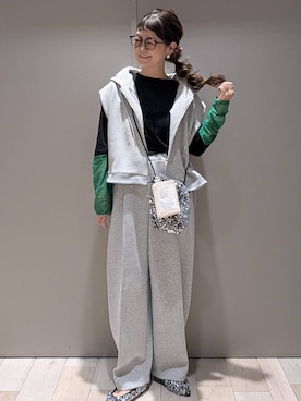 「アイテム（スウェットパンツ）」を使った、310lepsim75さん（レディース・163cm・40代）の秋コーディネート