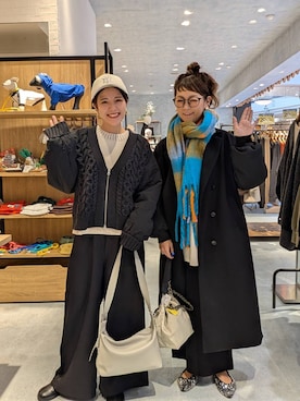 「アイテム（ストール/ショール）」を使った、310lepsim75さん（レディース・163cm）の秋コーディネート