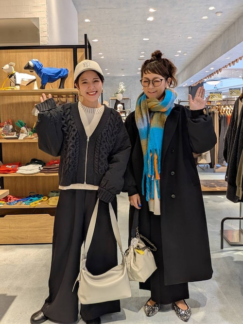 3.5ゲージキルトコンビZIPカーディガン 590724（カーディガン/ボレロ