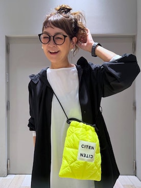 「LEPSIM（レプシィム）のストレッチサテンスカート　1049485（スカート、ホワイト系）」を使った、310lepsim75さん（レディース・163cm）の夏コーディネート