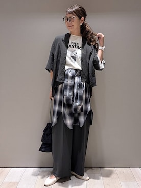 「アイテム（Tシャツ/カットソー）」を使った、310lepsim75さん（レディース・163cm・40代）の夏コーディネート