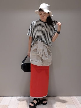 「アイテム（ハンドバッグ）」を使った、310lepsim75さん（レディース・163cm・40代）の夏コーディネート