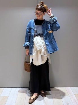 「LEPSIM（レプシィム）のアイテム（Tシャツ/カットソー）」を使った、310lepsim75さん（レディース・163cm）の秋コーディネート