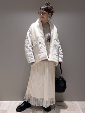 「アイテム（ニット/セーター）」を使った、310lepsim75さん（レディース・163cm・40代）の秋コーディネート