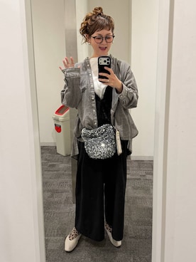 「LEPSIM（レプシィム）のソフトクッションパンプス　638849（パンプス、ホワイト系）」を使った、310lepsim75さん（レディース・163cm）の春コーディネート