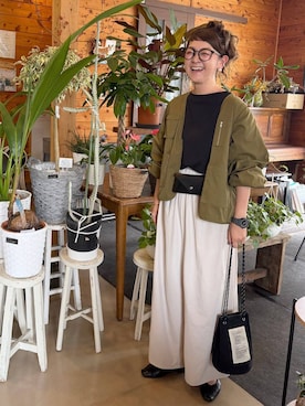 「LEPSIM（レプシィム）のソフトクッションパンプス　638849（パンプス、ブラック系）」を使った、310lepsim75さん（レディース・163cm）の夏コーディネート