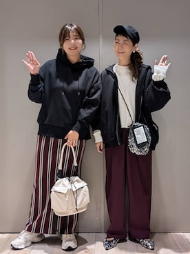 12ゲージストライプニットスカート 133262を使った人気ファッション