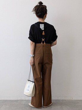 サス付きツイルパンツ 133623を使った人気ファッションコーディネート