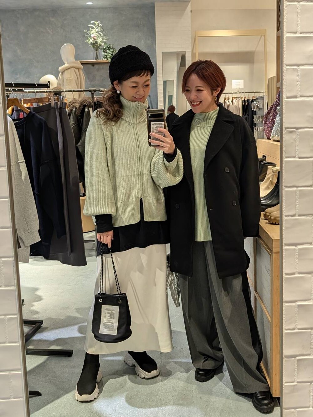 ウールライクダブルコート 243734を使った人気ファッション