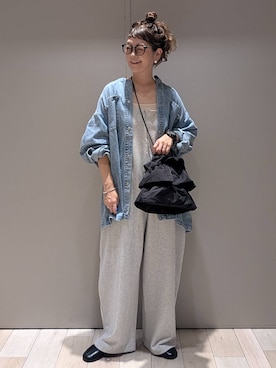 「アイテム（サロペット/オーバーオール）」を使った、310lepsim75さん（レディース・163cm・40代）の秋コーディネート