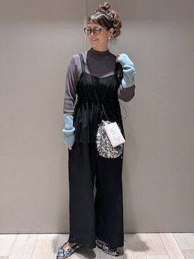 「アイテム（オールインワン・サロペット）」を使った、310lepsim75さん（レディース・163cm・40代）の秋コーディネート