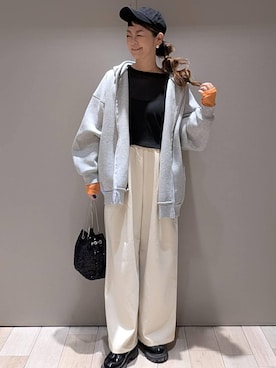 「アイテム（パーカー）」を使った、310lepsim75さん（レディース・163cm・40代）の冬コーディネート