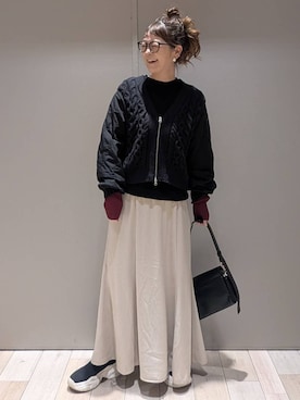 「アイテム（スカート）」を使った、310lepsim75さん（レディース・163cm・40代）の冬コーディネート