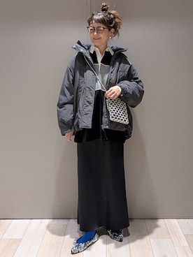 「アイテム（その他アウター）」を使った、310lepsim75さん（レディース・163cm）の冬コーディネート