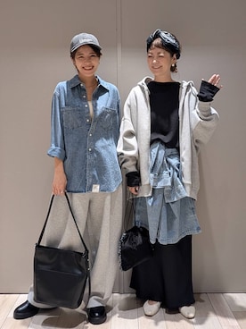 「アイテム（パーカー）」を使った、310lepsim75さん（レディース・163cm）の秋コーディネート