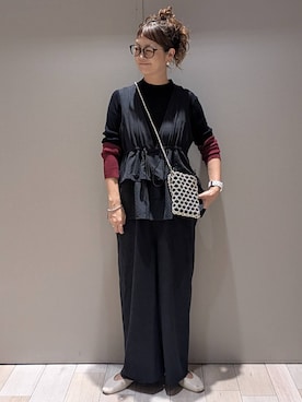 「アイテム（つなぎ/オールインワン）」を使った、310lepsim75さん（レディース・163cm）の秋コーディネート