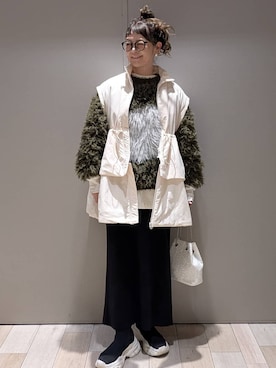 「アイテム（スカート）」を使った、310lepsim75さん（レディース・163cm・40代）の秋コーディネート