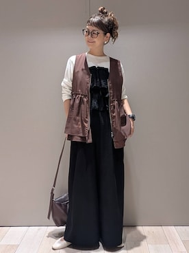 「アイテム（ベスト）」を使った、310lepsim75さん（レディース・163cm・40代）の夏コーディネート