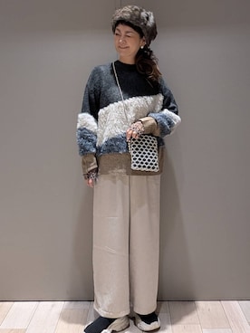「アイテム（ショルダーバッグ）」を使った、310lepsim75さん（レディース・163cm・40代）の冬コーディネート