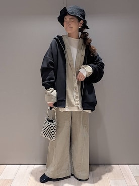 「アイテム（パーカー）」を使った、310lepsim75さん（レディース・163cm・40代）の秋コーディネート