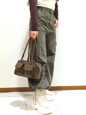 「スニーカーブーツ」｜Parade新宿アルタさん（レディース・158cm）の秋コーディネート